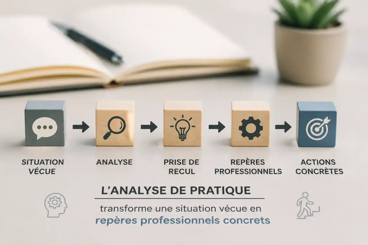 L’analyse de pratique transforme une situation vécue en repères professionnels concrets