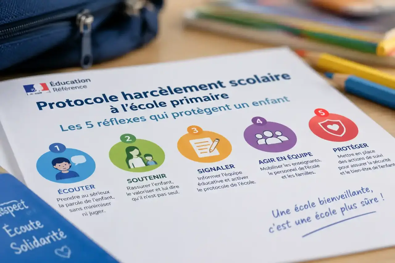 Protocole harcèlement scolaire à l’école primaire : les 5 réflexes qui protègent un enfant