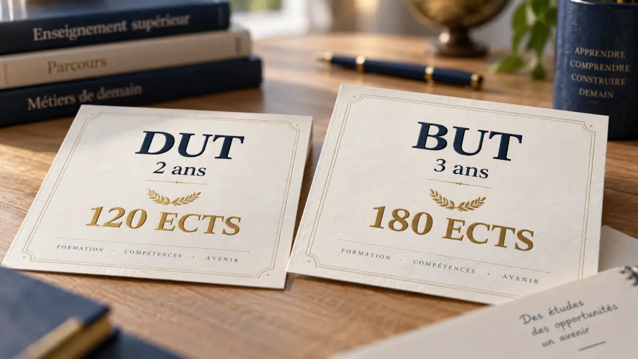 DUT ou BUT : deux ans et 120 ECTS contre trois ans et 180 ECTS