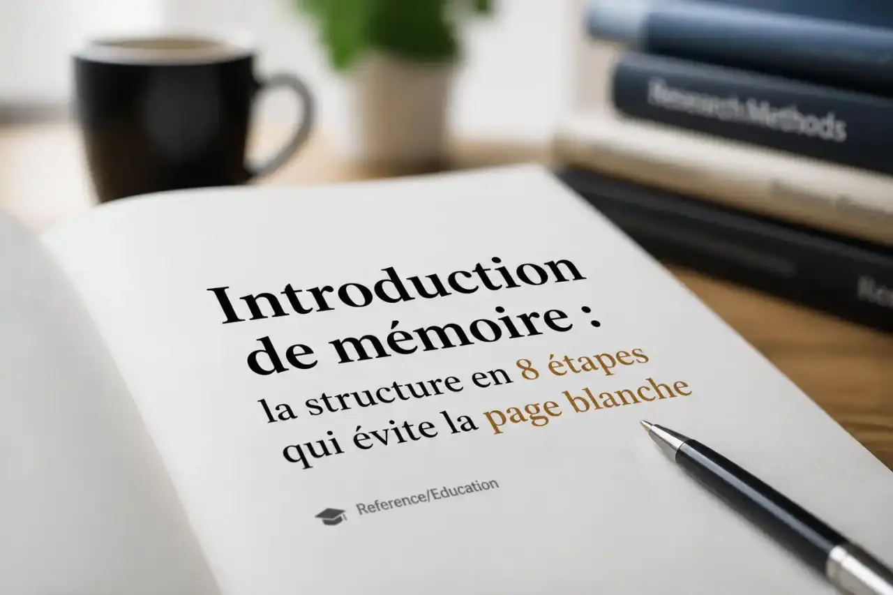 Introduction de mémoire : la structure en 8 étapes qui évite la page blanche